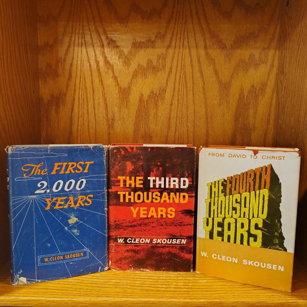 Lot Of 3 W. Cleon Skousen First 2000 Years, Third Thousand, Fourth - Hardcover